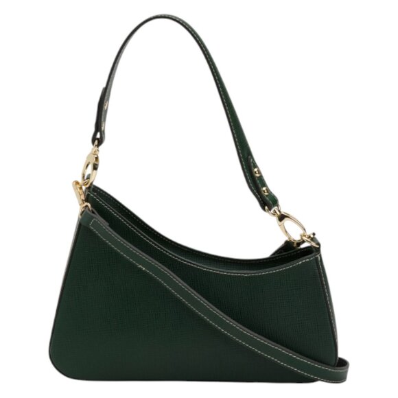 DIVINA FIRENZE Made In Italy Leather Crinkle Shoulder Bag - Picture 1 of 3